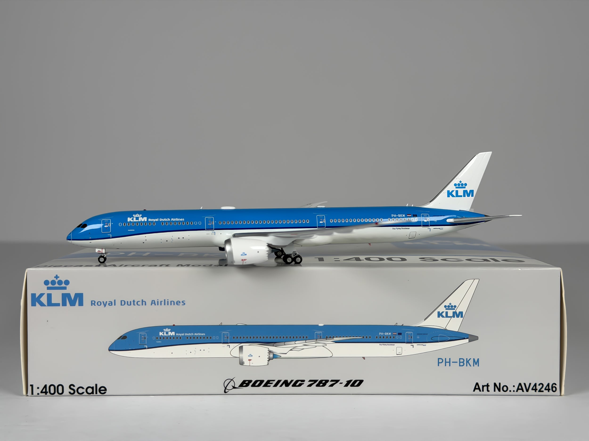 KLM Royal Dutch Airlines Boeing 787-10 1:400 Aviation400 PH-BKM (AV4246)