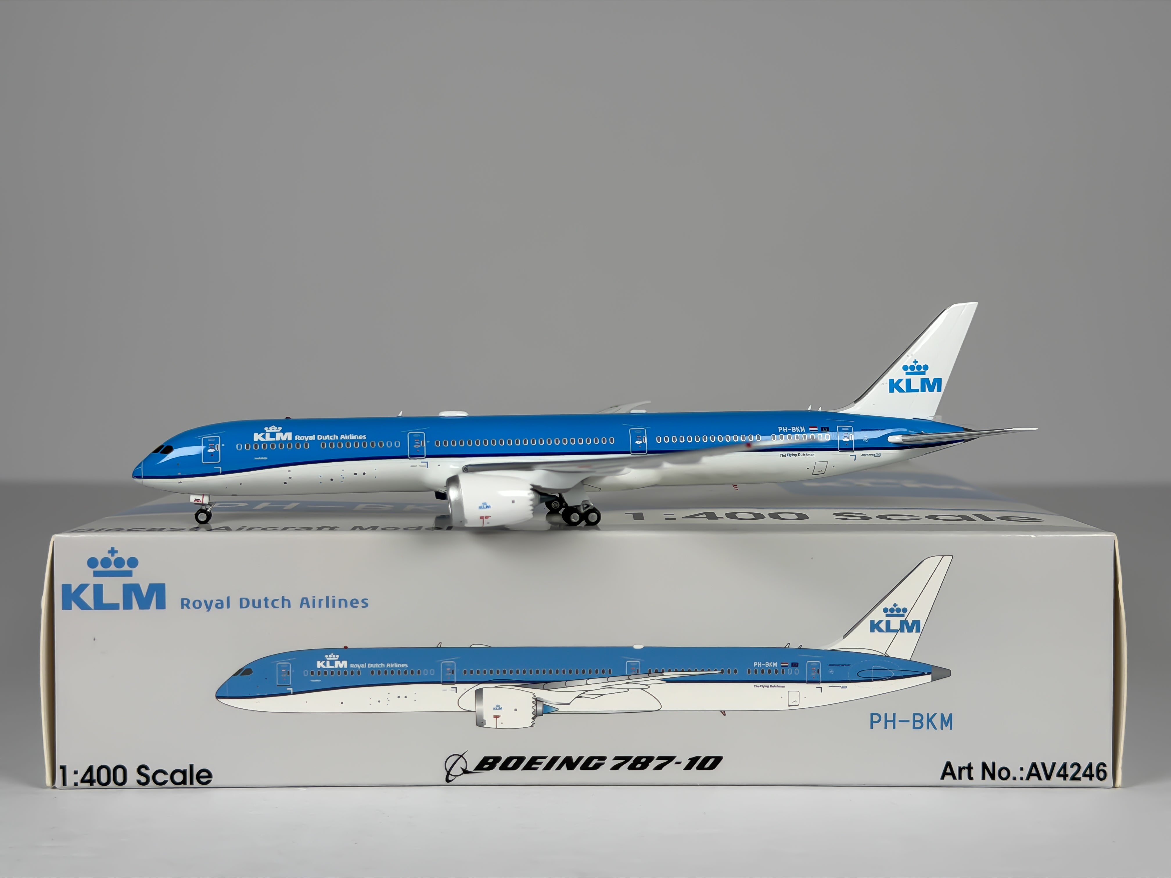 KLM Royal Dutch Airlines Boeing 787-10 1:400 Aviation400 PH-BKM (AV4246)