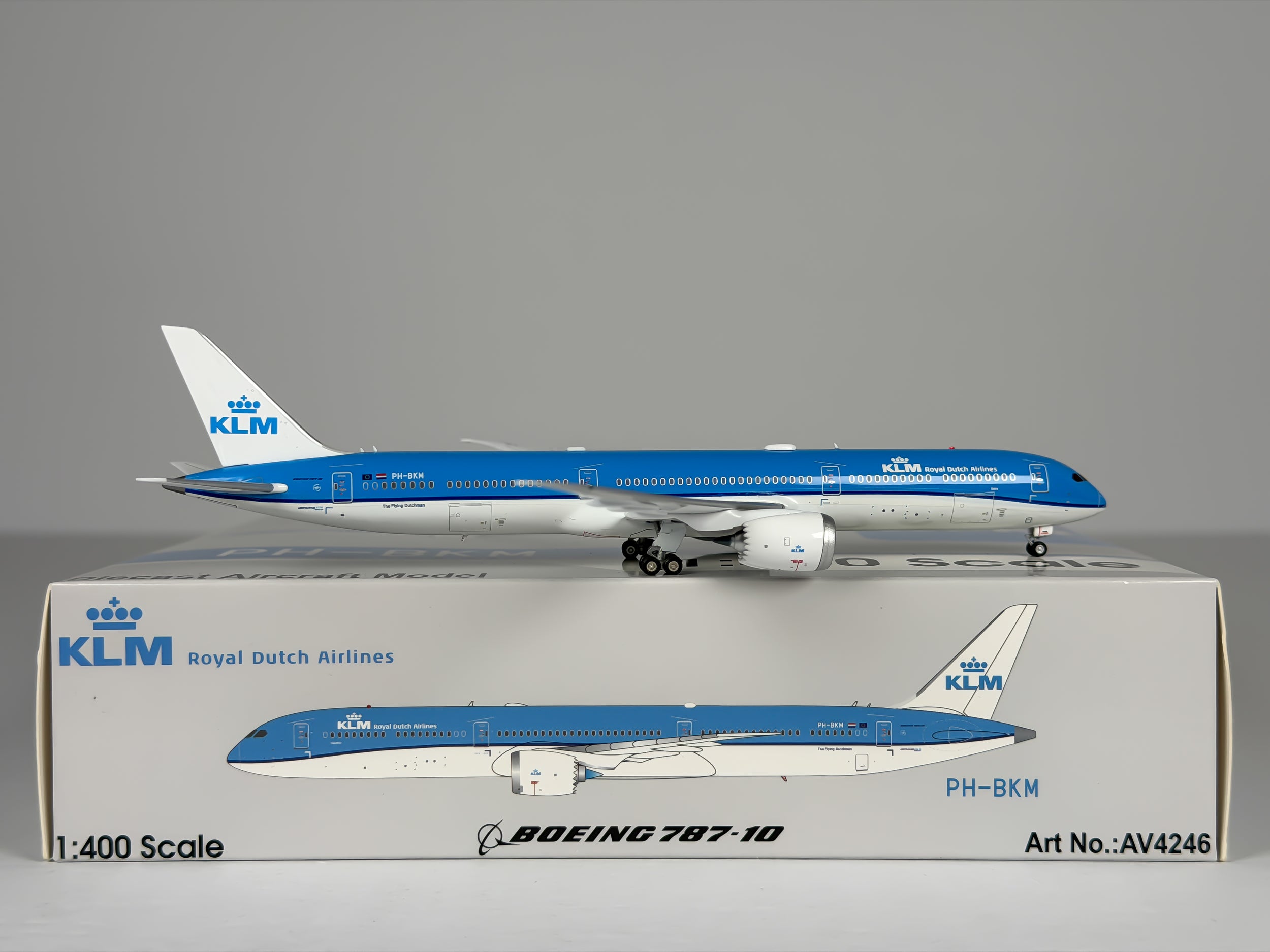 KLM Royal Dutch Airlines Boeing 787-10 1:400 Aviation400 PH-BKM (AV4246)