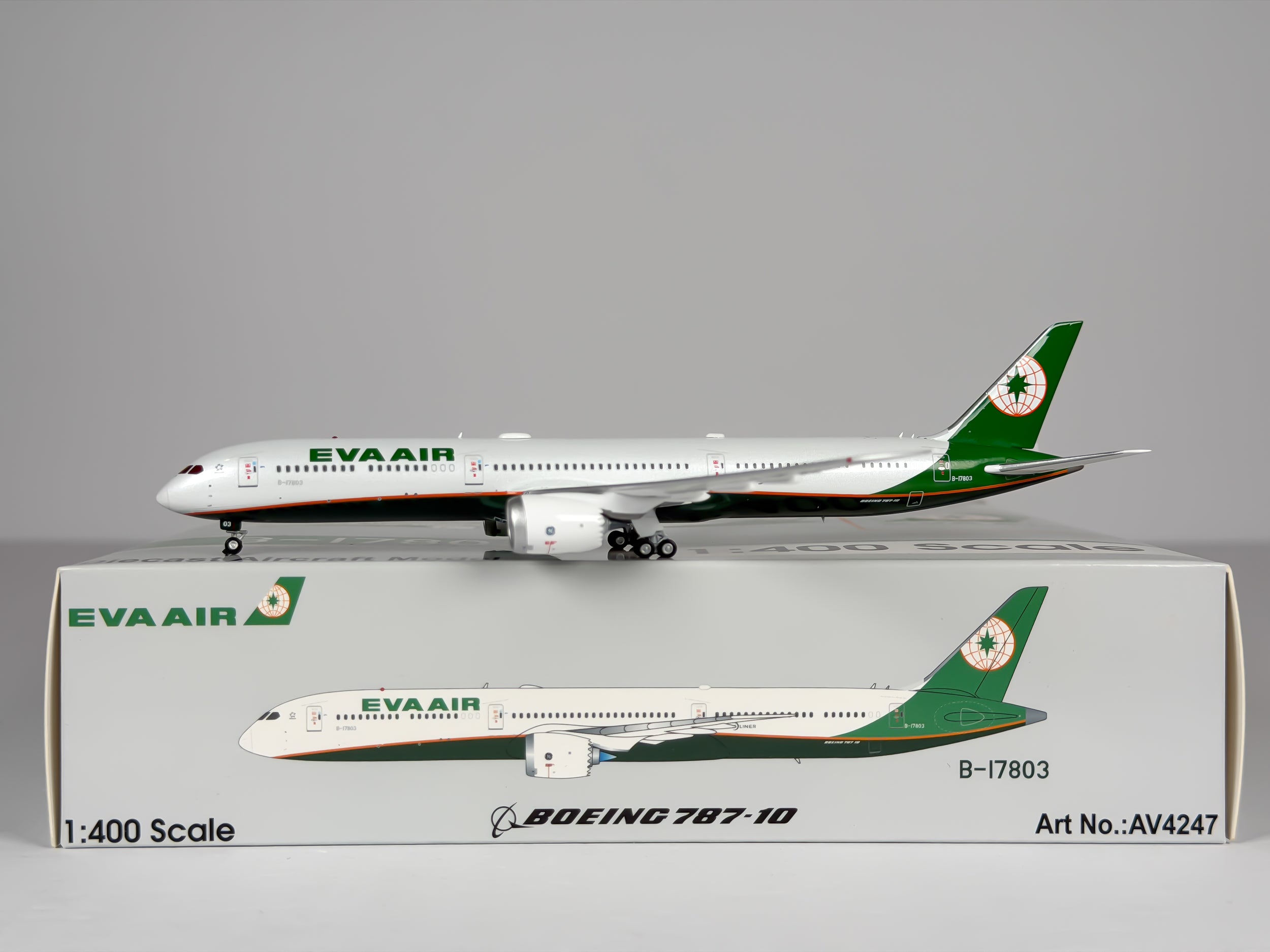 Eva Air Boeing 787-10 1:400 Aviation400 B-17803 (AV4247)