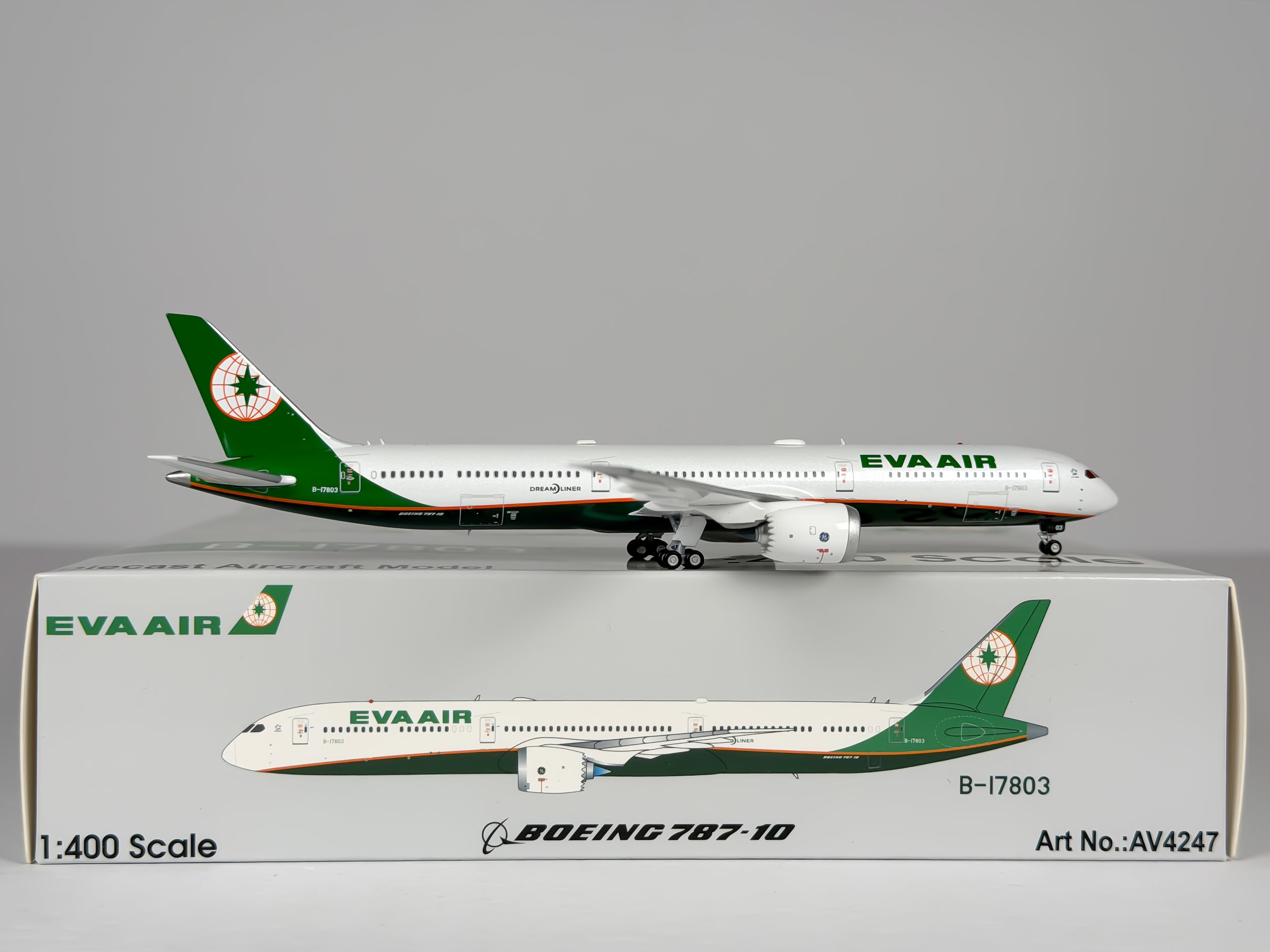 Eva Air Boeing 787-10 1:400 Aviation400 B-17803 (AV4247)