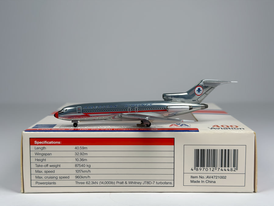 American Airlines Boeing 727-100 1:400 Aviation400 N1971 (AV4721002)