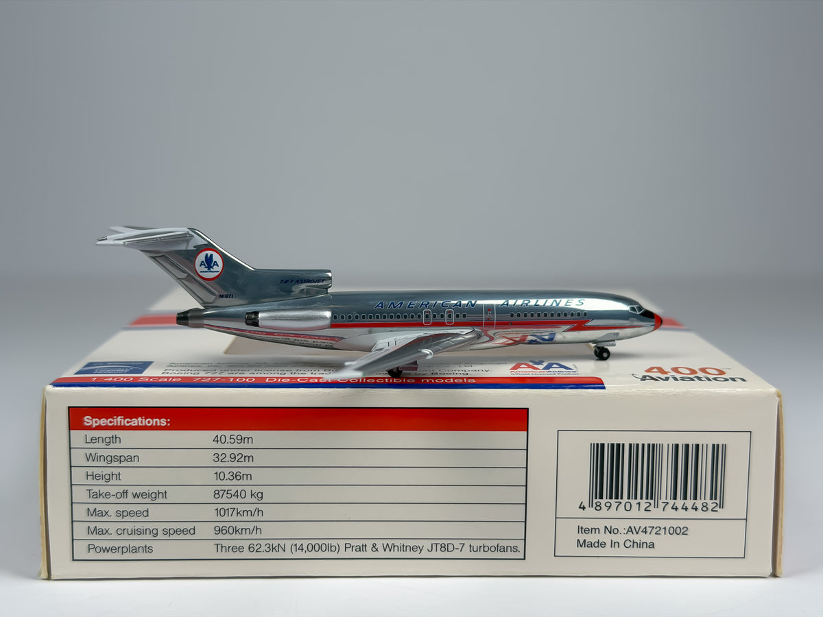 American Airlines Boeing 727-100 1:400 Aviation400 N1971 (AV4721002)