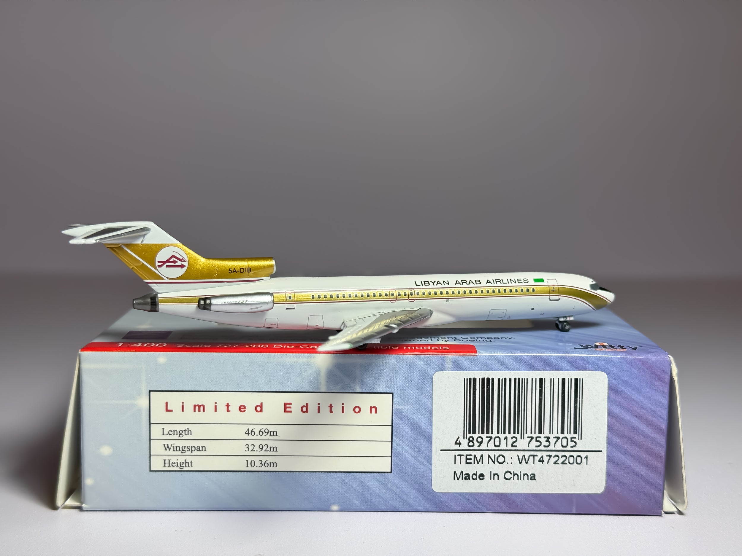 Libyan Arab Airlines Boeing 727-200 1:400 Aviation400 5A-DIB (AV4722002)