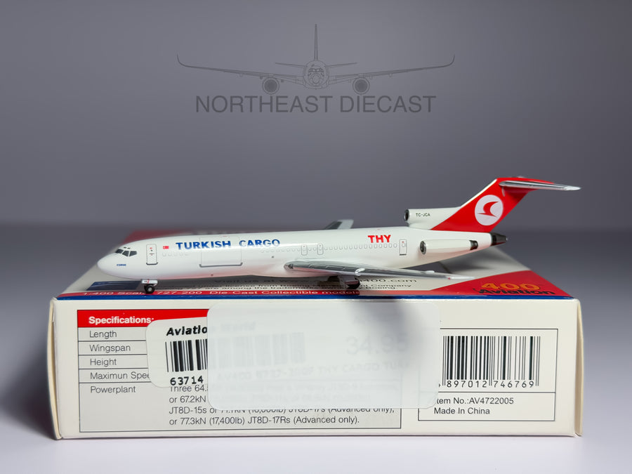 Turkish Airlines Boeing 727-200F 1:400 Aviation400 TC-JCA (AV4722005)