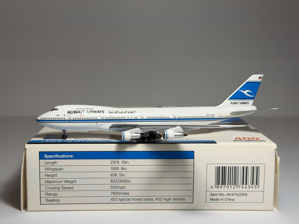 Kuwait Airways Boeing 747-200 1:400 Aviation400 9K-ADB (AV4742004)