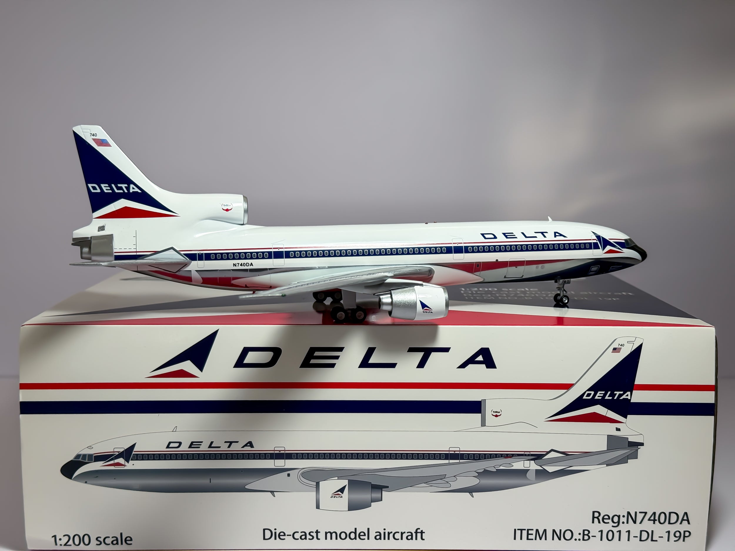Delta Air Lines Lockheed L-1011 1:200 Inflight200 N740DA (B-1011-DL-19P)