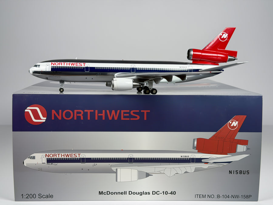 Northwest Airlines McDonnell Douglas DC-10-40 1:200 Inflight200 N158US (B-104-NW-158P)