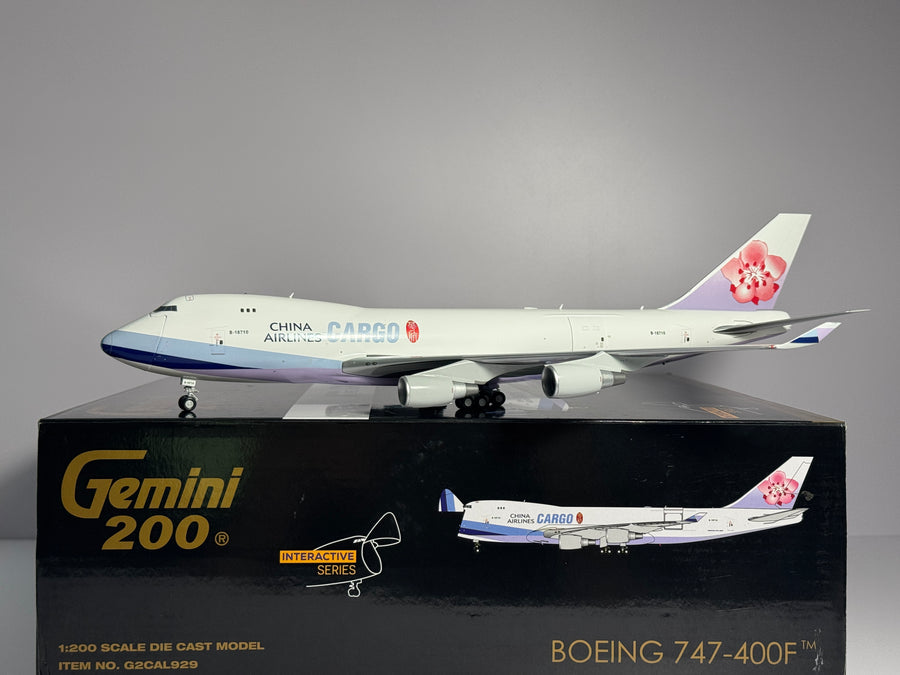 Gemini Jets 1:200 China Airlines Cargo Boeing 747-400F B-18710 Interactive G2CAL929