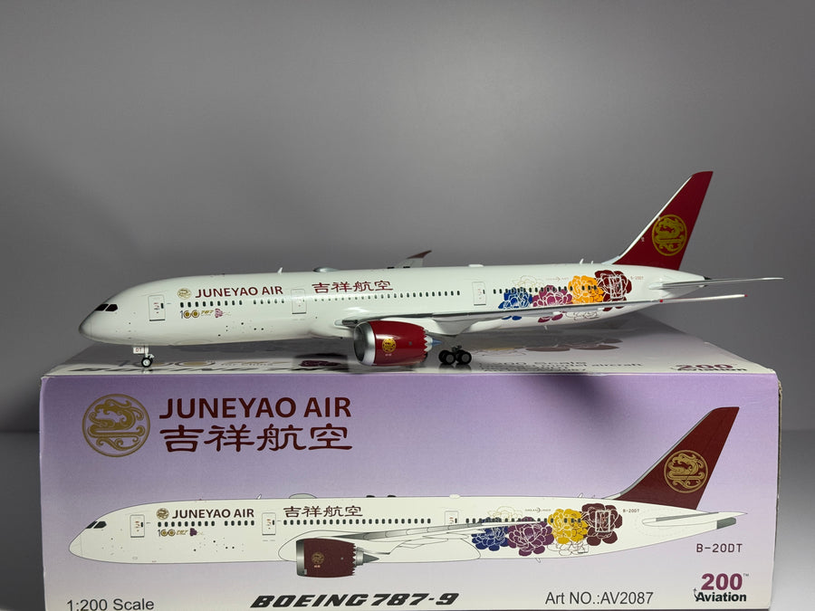 Aviation200 Juneyao Air Boeing 787-9 B-20DT flower scheme AV2087