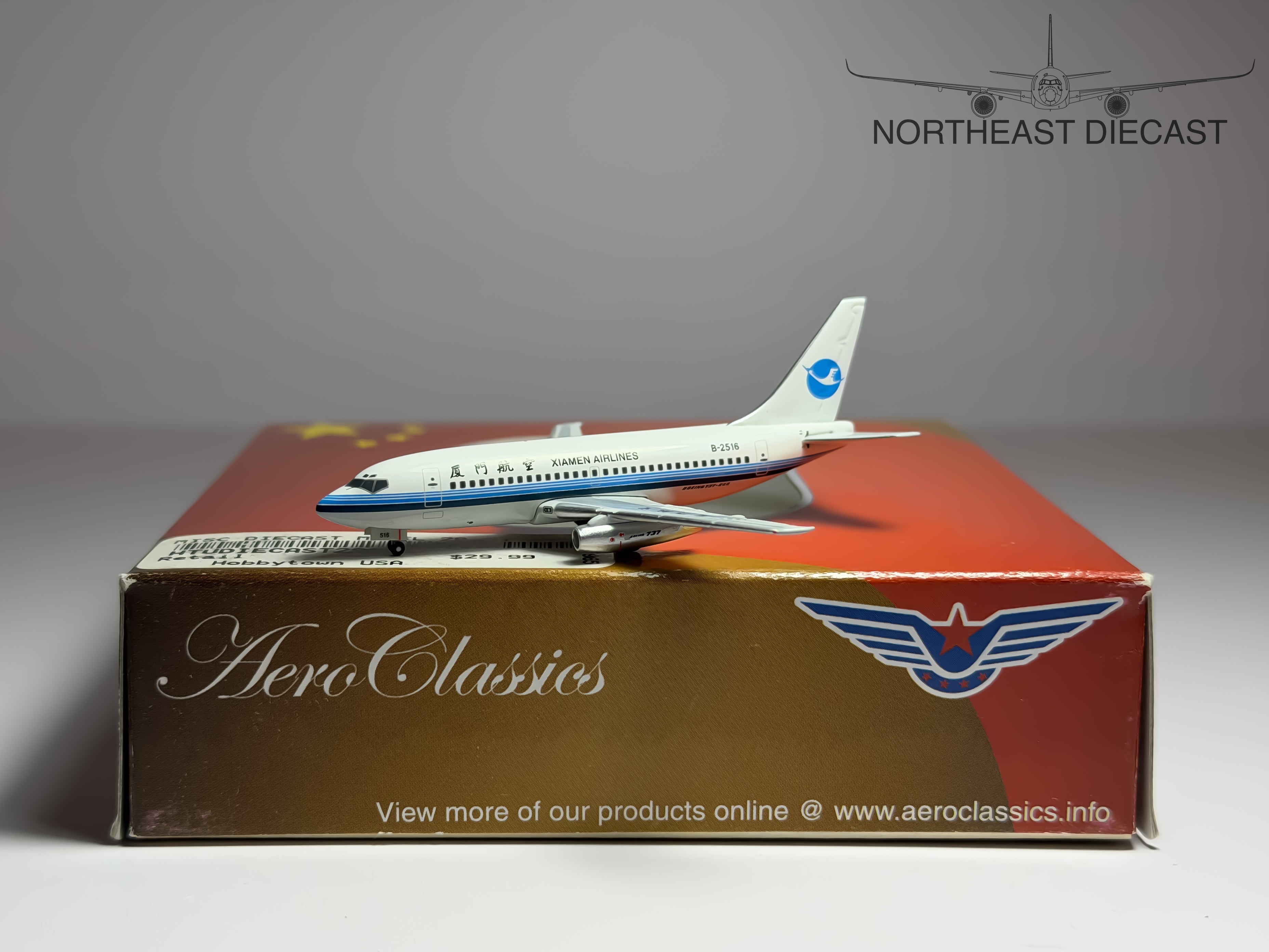 Xiamen Airlines Boeing 737-200 1:400 Aeroclassics B-2516 (AC18097B)