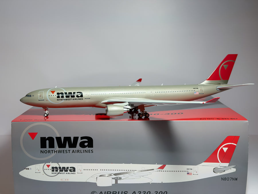 Northwest Airlines Airbus A330-300 1:200 Inflight200 N807NW (B-333-807)