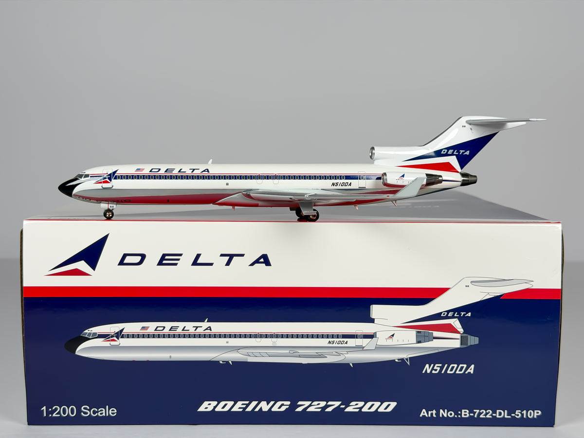 Delta Air Lines Boeing 727-200 1:200 Inflight200 N510DA (B-722-DL-510P) w/ Advanced Winglets