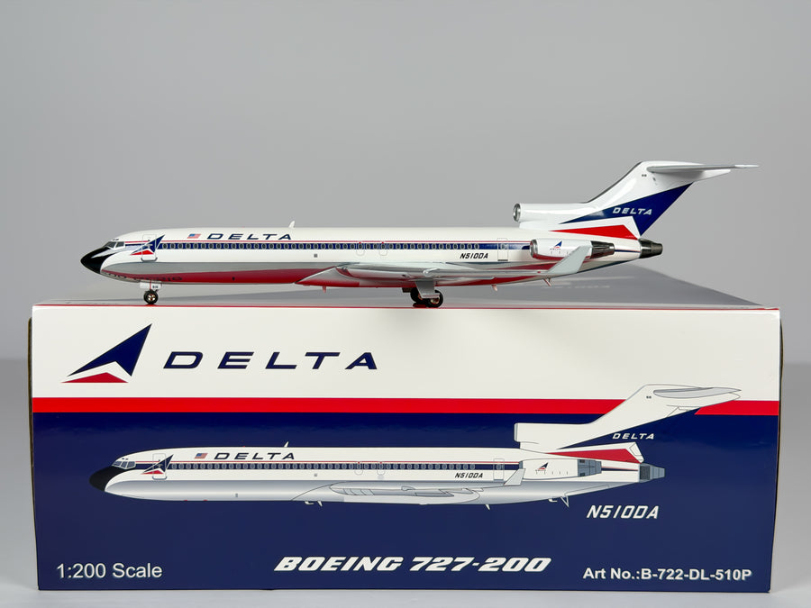 Delta Air Lines Boeing 727-200 1:200 Inflight200 N510DA (B-722-DL-510P) w/ Advanced Winglets