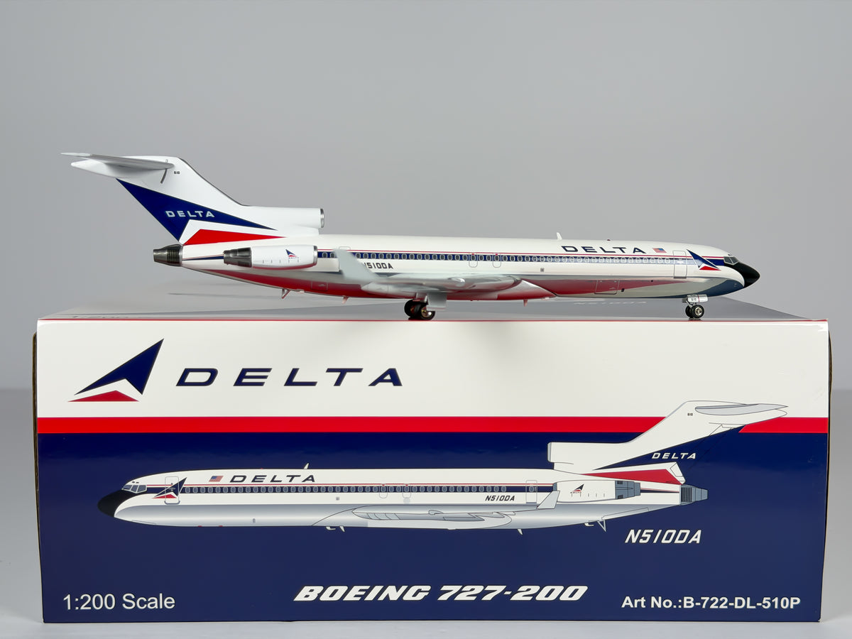 Delta Air Lines Boeing 727-200 1:200 Inflight200 N510DA (B-722-DL-510P) w/ Advanced Winglets