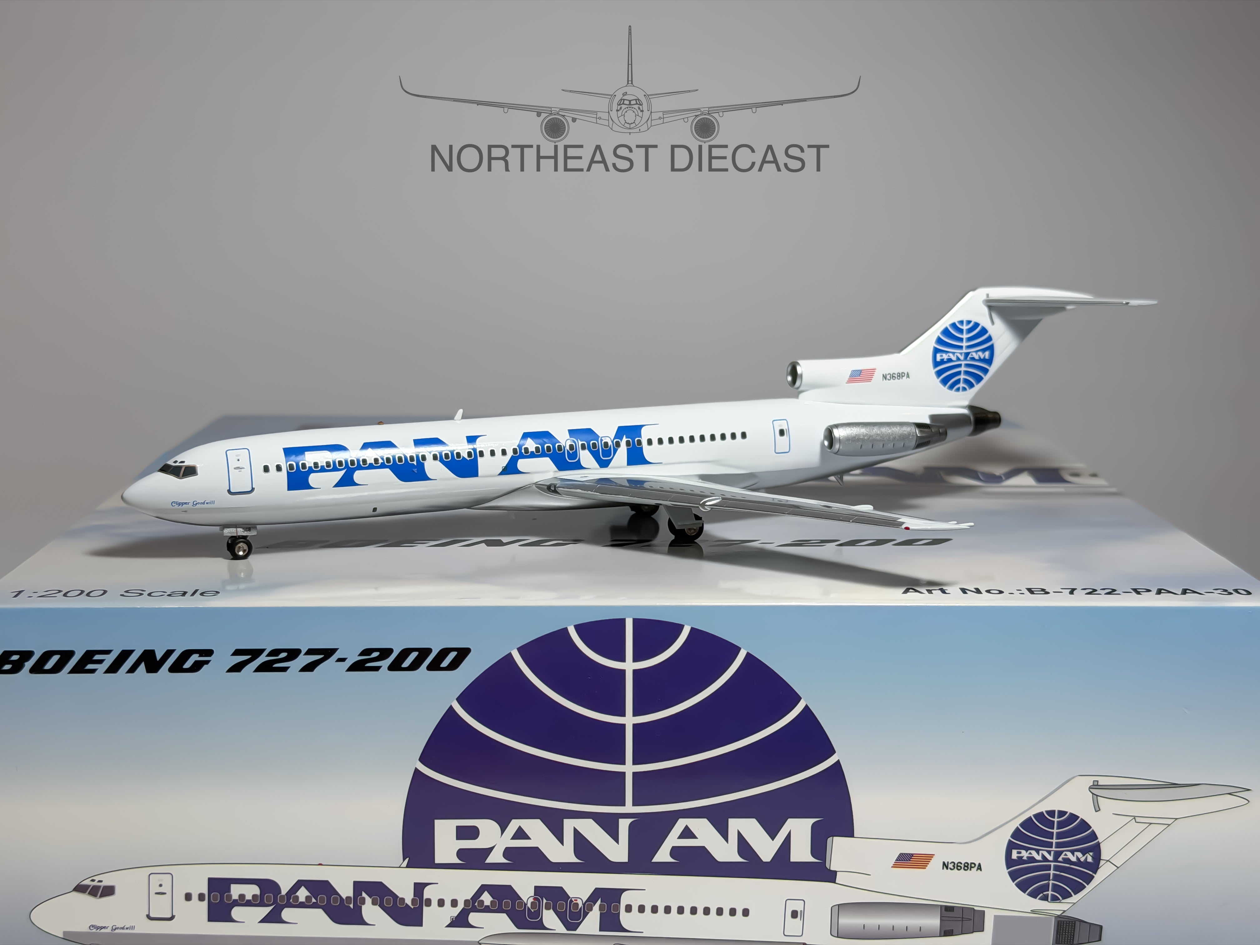 Boeing 727 Diecast Aircraft Models · Northeast Diecast