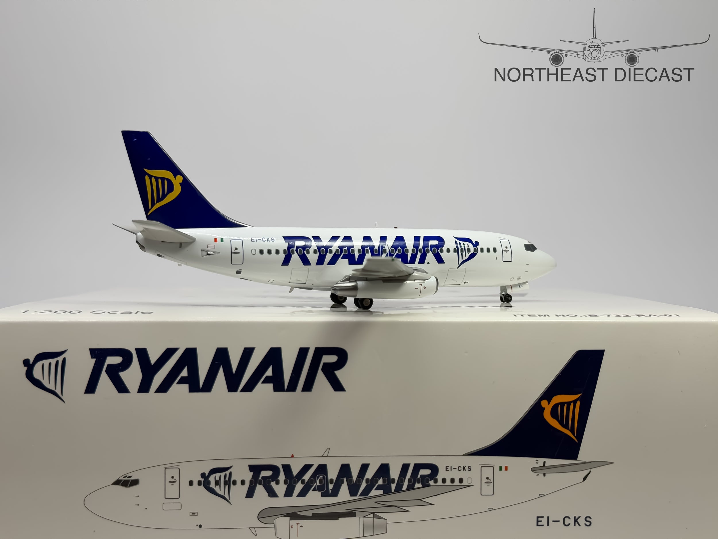 Ryanair Boeing 737-200 1:200 Inflight200 EI-CKS (B-732-RA-01)