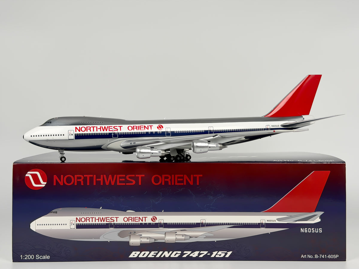 Northwest Orient Boeing 747-100 1:200 InFlight200 N605US (B-741-605P)