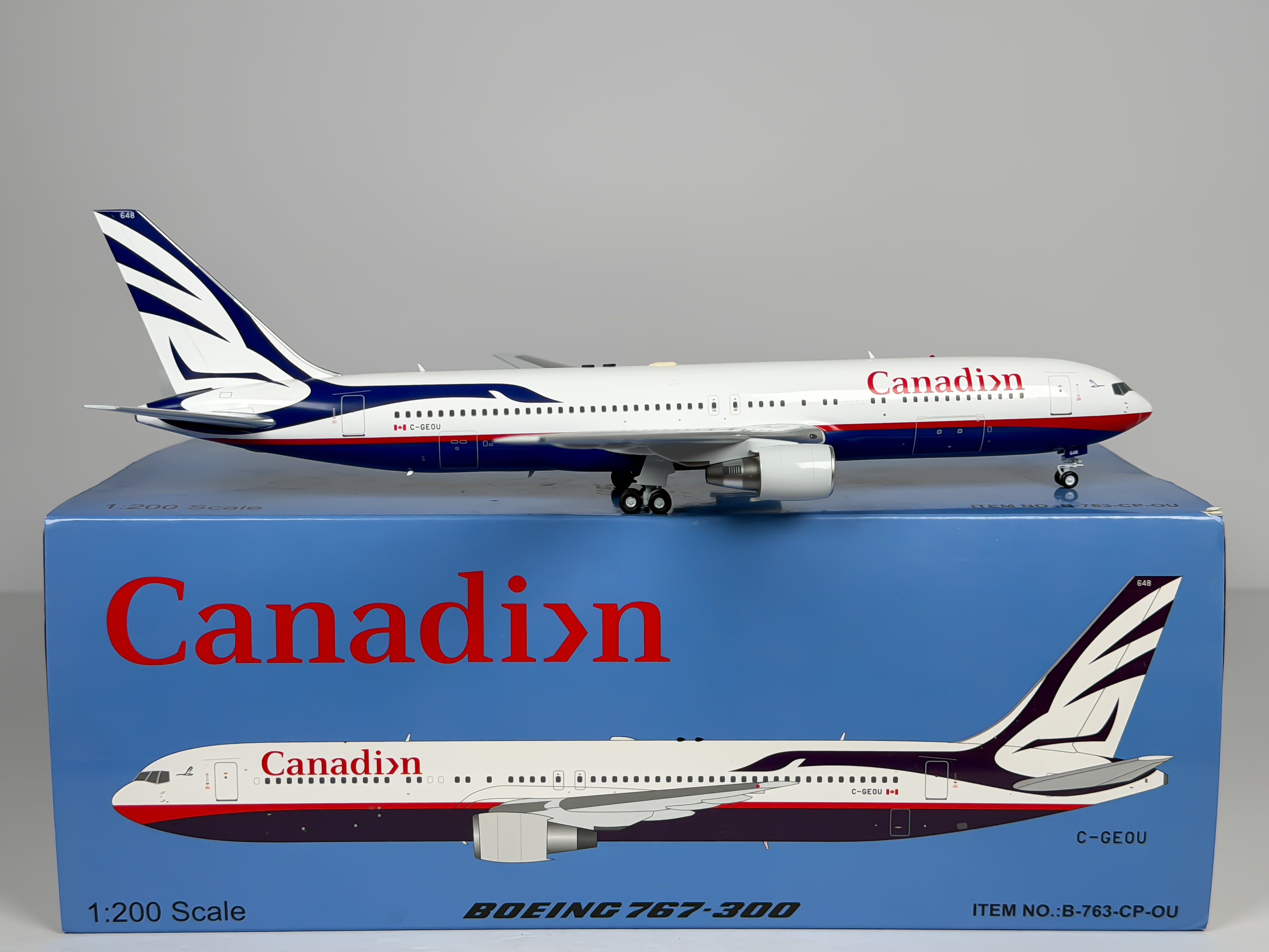 Canadian Airlines Boeing 767-300 1:200 Inflight200 C-GEOU (B-763-CP-OU)
