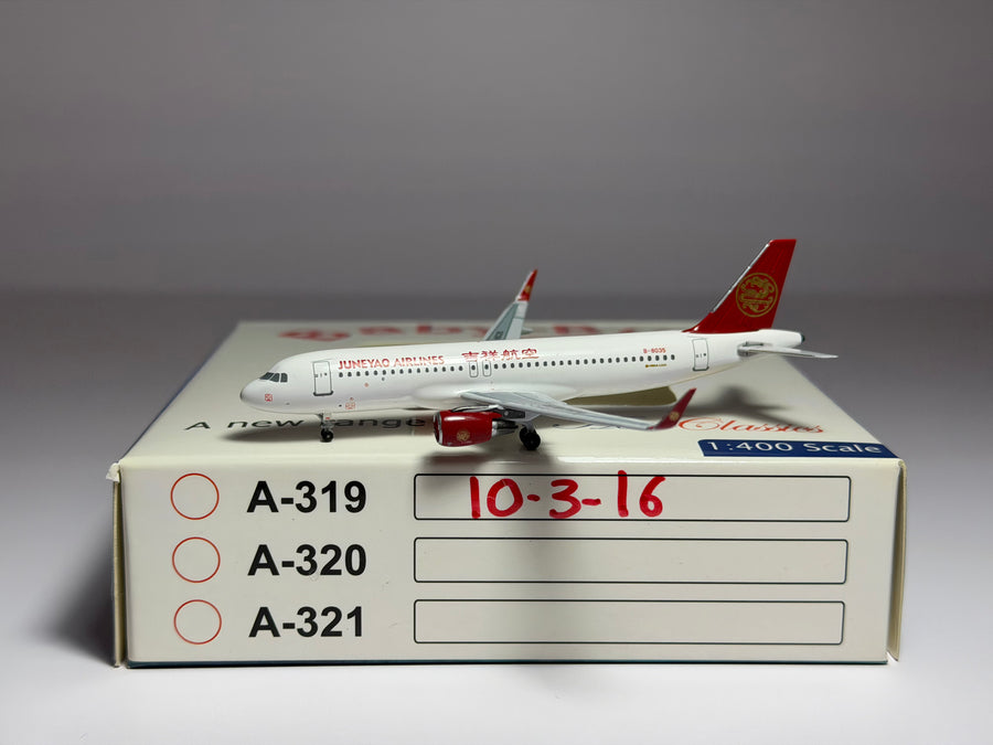 Aeroclassics 1:400 Juneyao Air Airbus A320 B-8035 ACB8035
