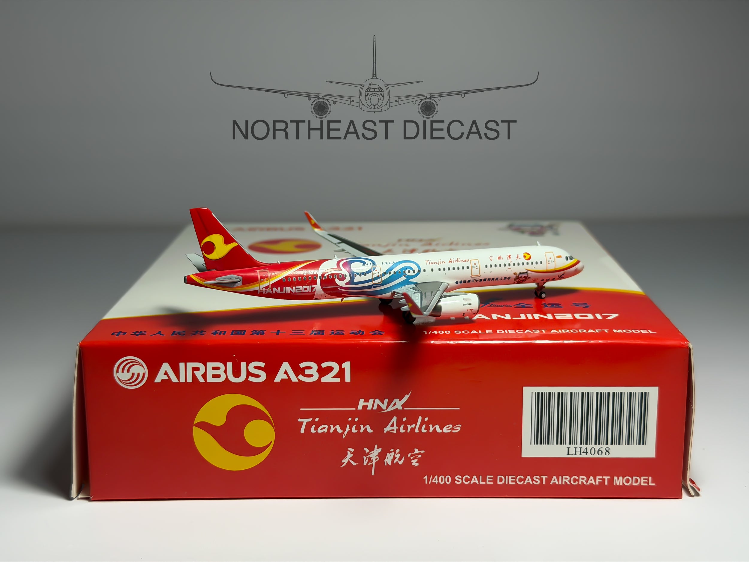 Tianjin Airlines Airbus A321 1:400 JC Wings B-8389 (LH4068)