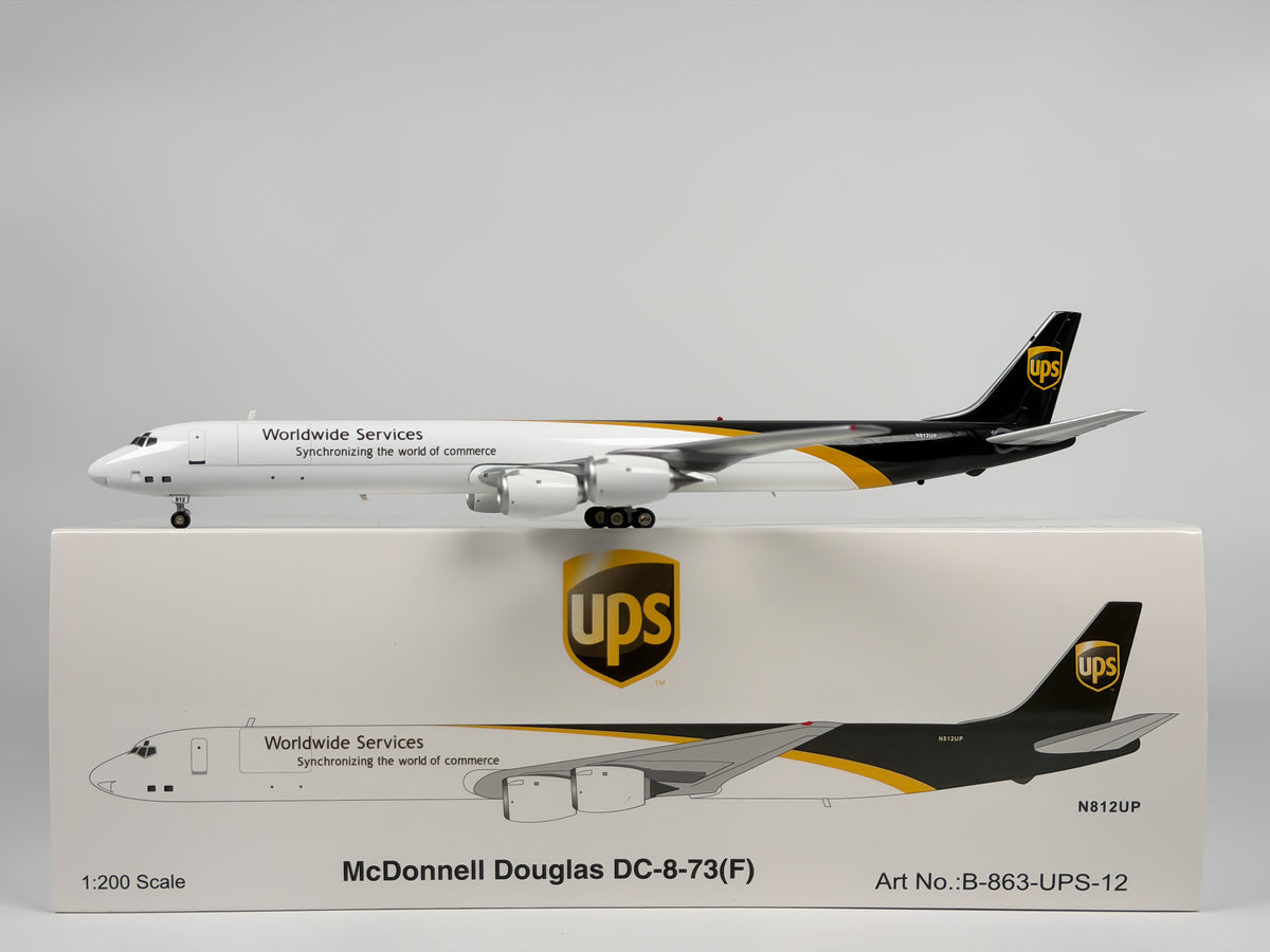 United Parcel Service (UPS) Douglas DC-8-73F 1:200 InFlight200 N812UP (B-863-UPS-12)
