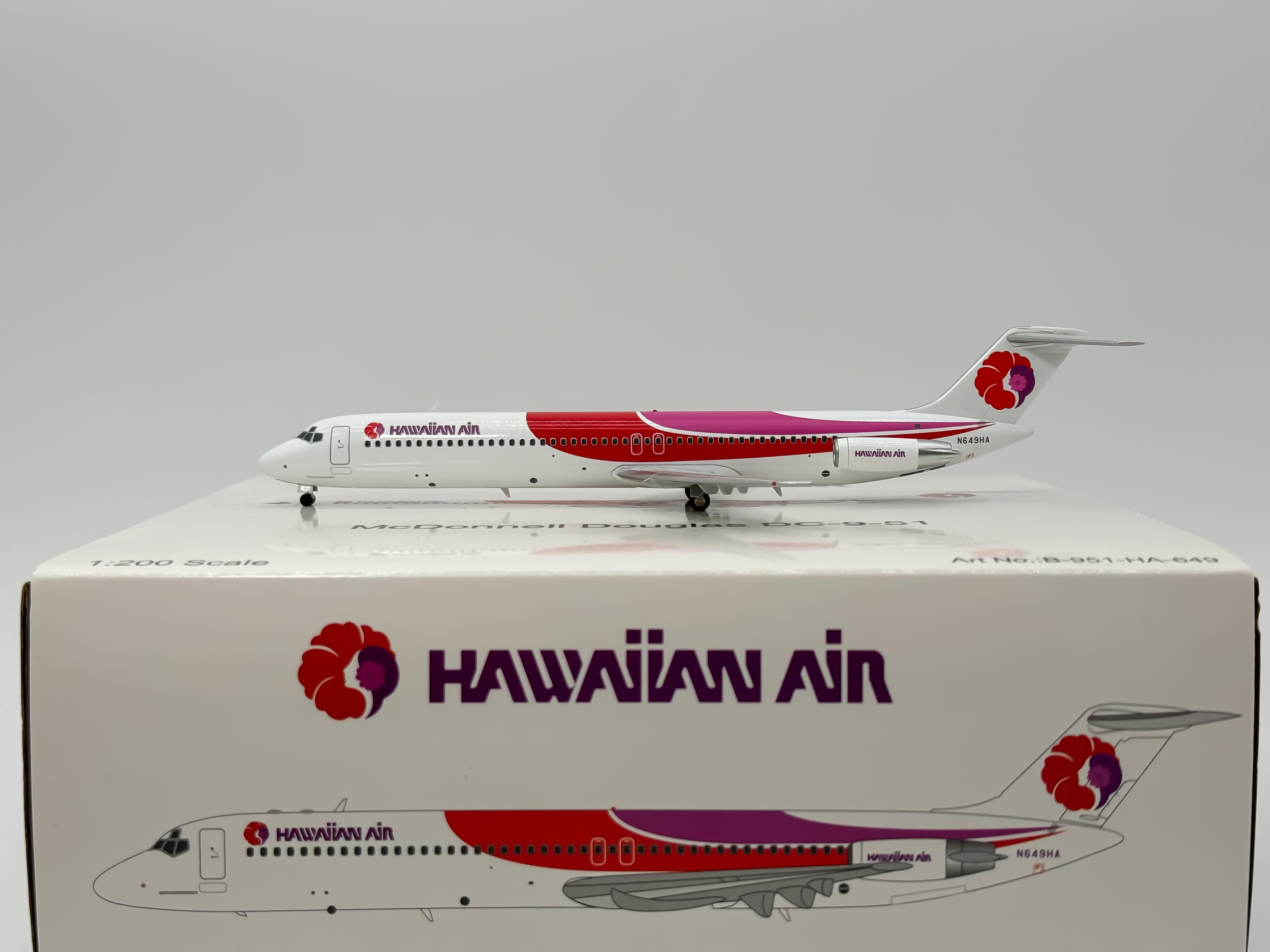 Hawaiian Airlines Douglas DC-9-50 1:200 Inflight200 N649HA (B-951-HA-649)