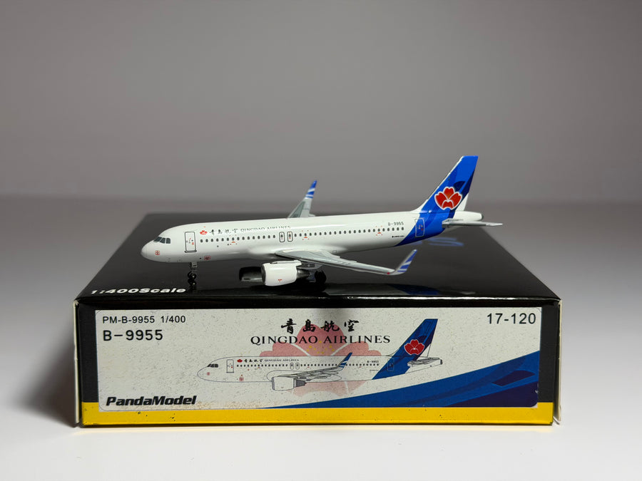 Panda Model 1:400 Qingdao Airlines Airbus A320 B-9955 PM-B-9955
