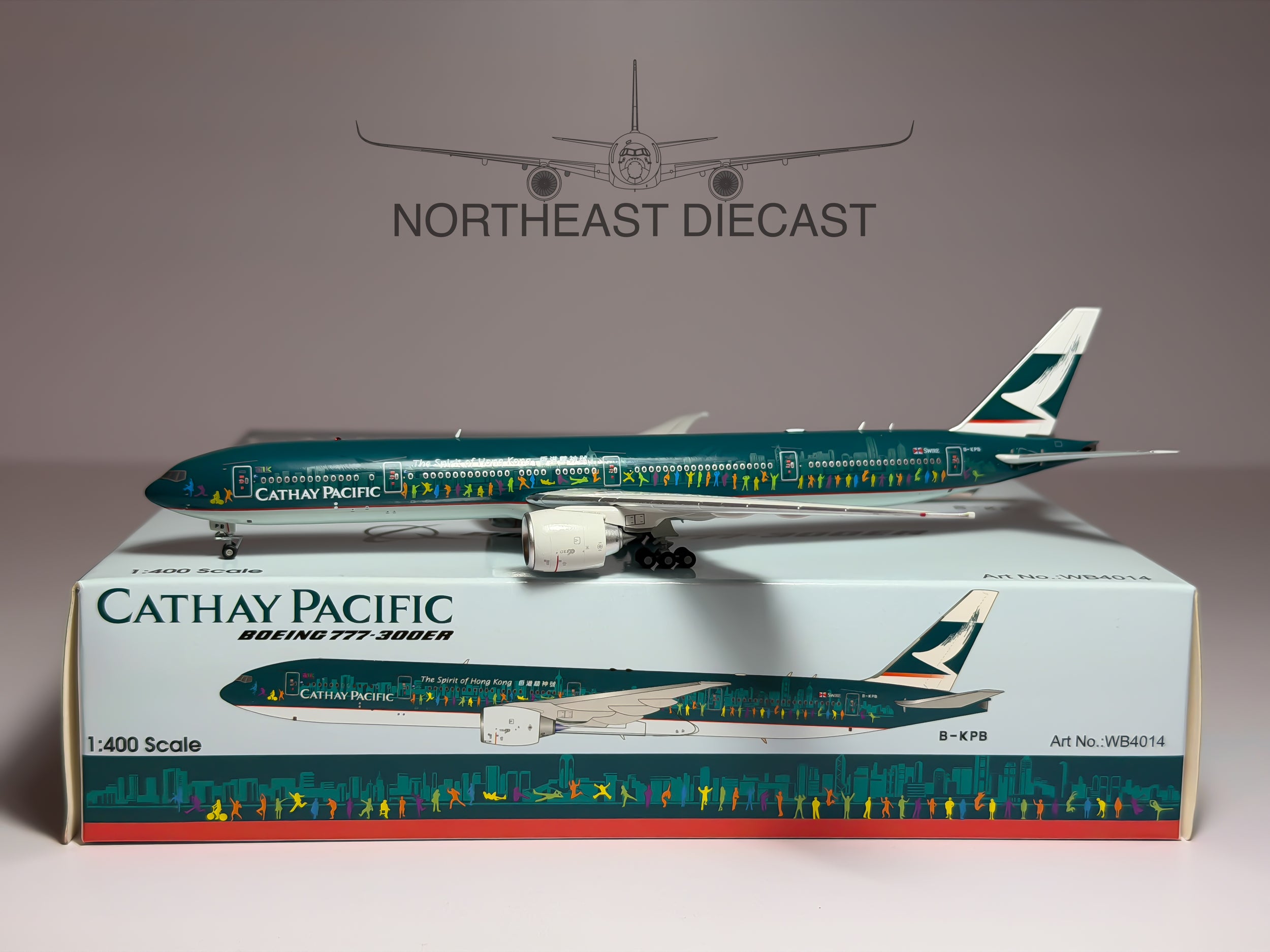 Cathay Pacific Boeing 777-300ER 1:400 Aviation400 B-KPB (WB4014)