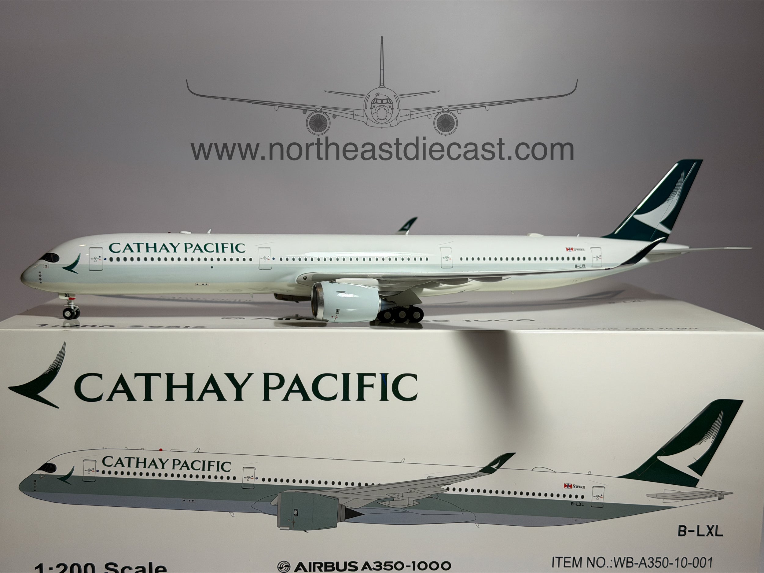 Cathay Pacific Airbus A350-1000 1:200 Inflight200 B-LXL (WB-A350-10-001)