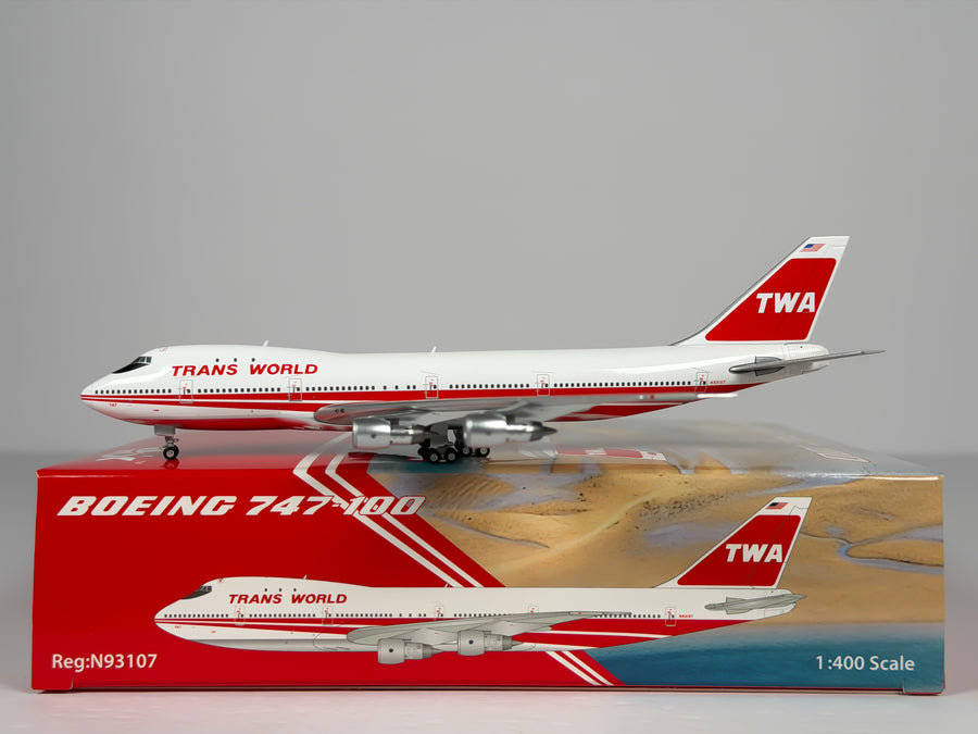 Trans World Airlines (TWA) Boeing 747-100 1:400 HX Models N93107 (B551704P)