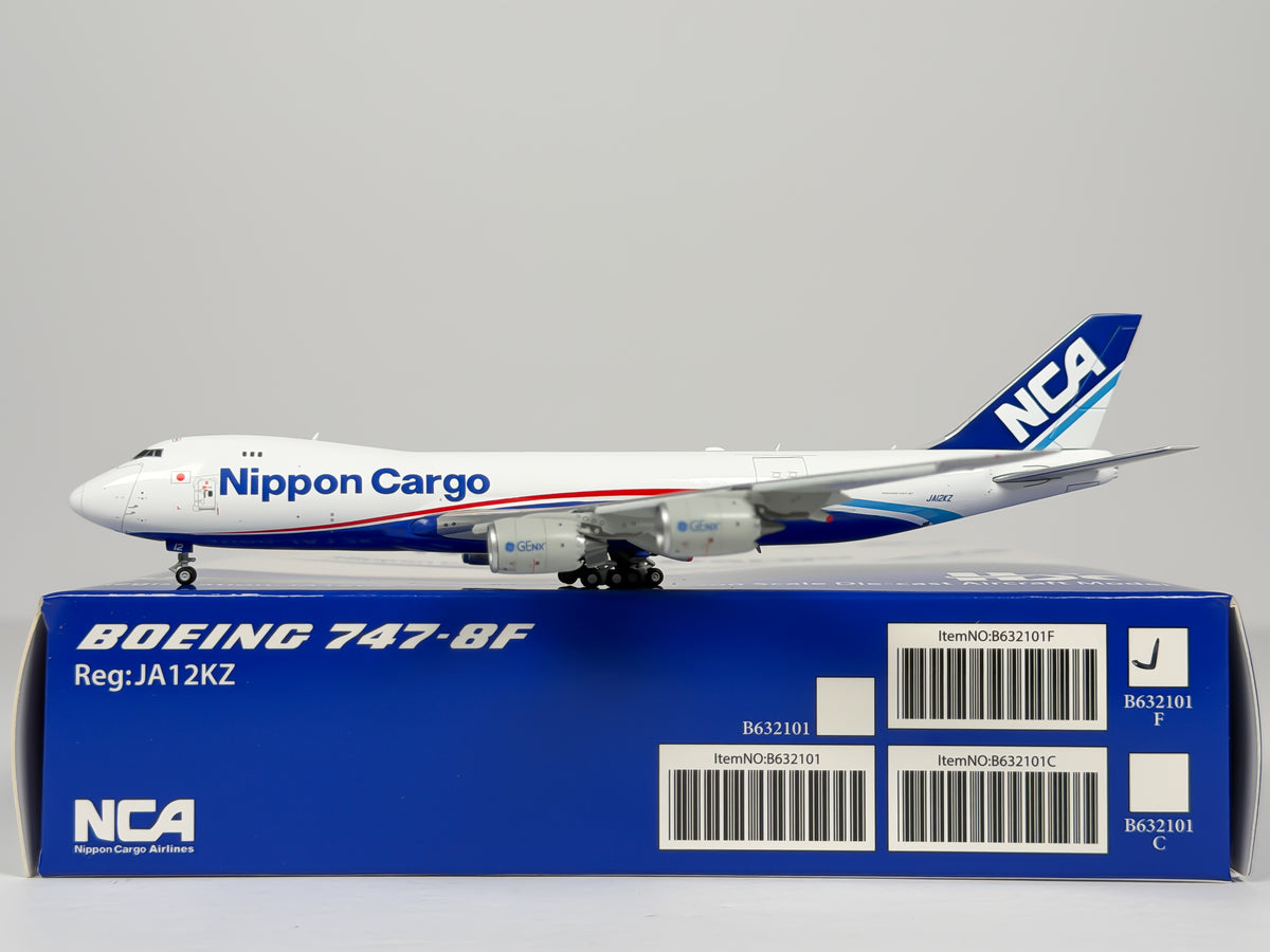 Nippon Cargo Airlines (NCA) Boeing 747-8F 1:400 HX Models JA12KZ (B632101F)