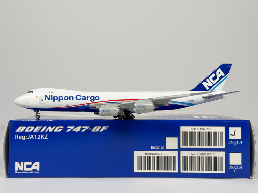 Nippon Cargo Airlines (NCA) Boeing 747-8F 1:400 HX Models JA12KZ (B632101F)