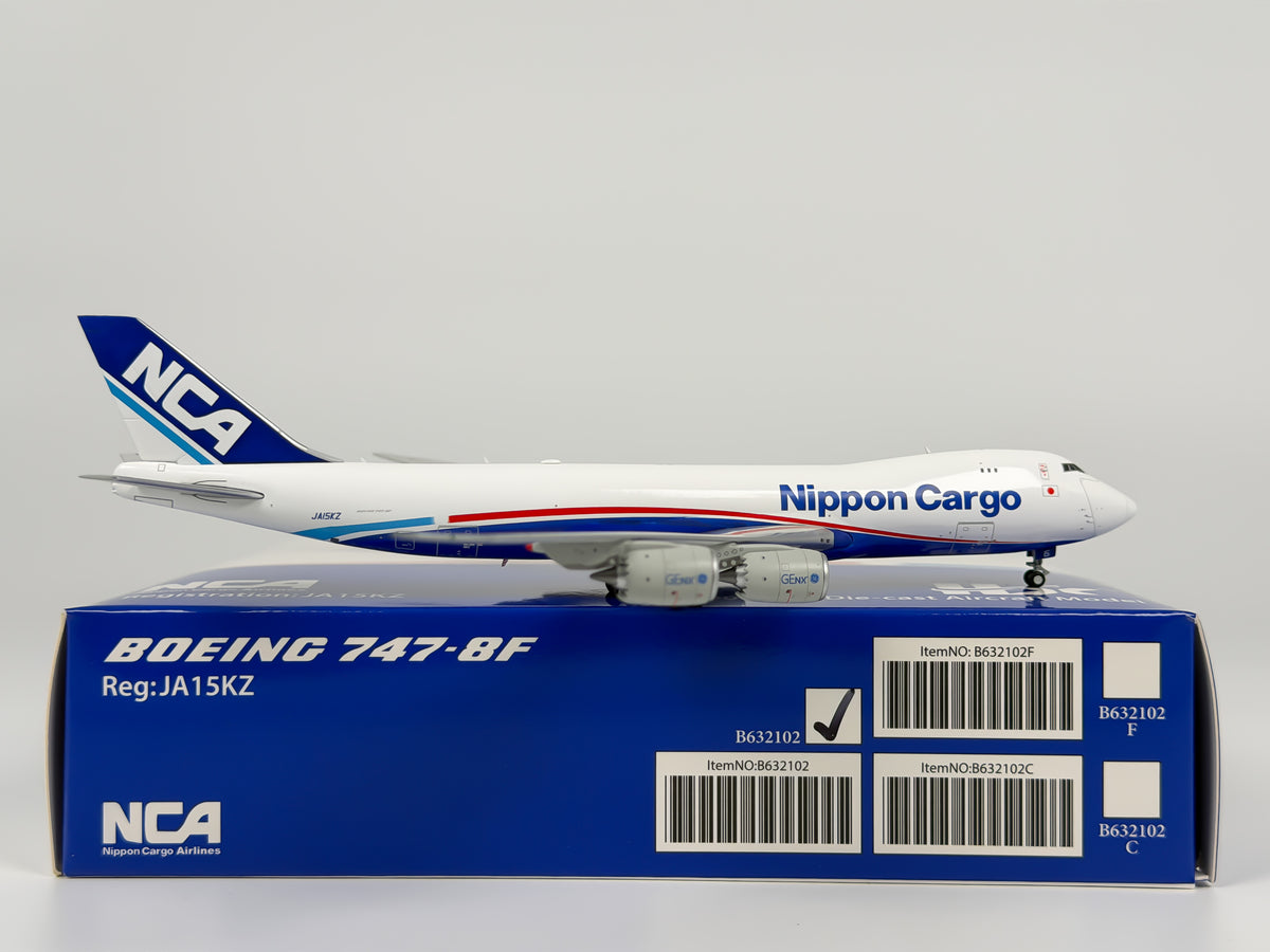 Nippon Cargo Airlines (NCA) Boeing 747-8F 1:400 HX Models JA15KZ (B632102)