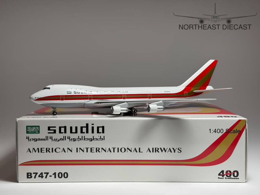 Saudia Boeing 747-100F 1:400 Aeroclassics N703CK (BB4-2003-13C)