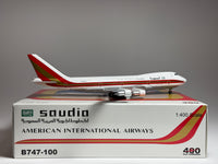 Saudia Boeing 747-100F 1:400 Aeroclassics N703CK (BB4-2003-13C)