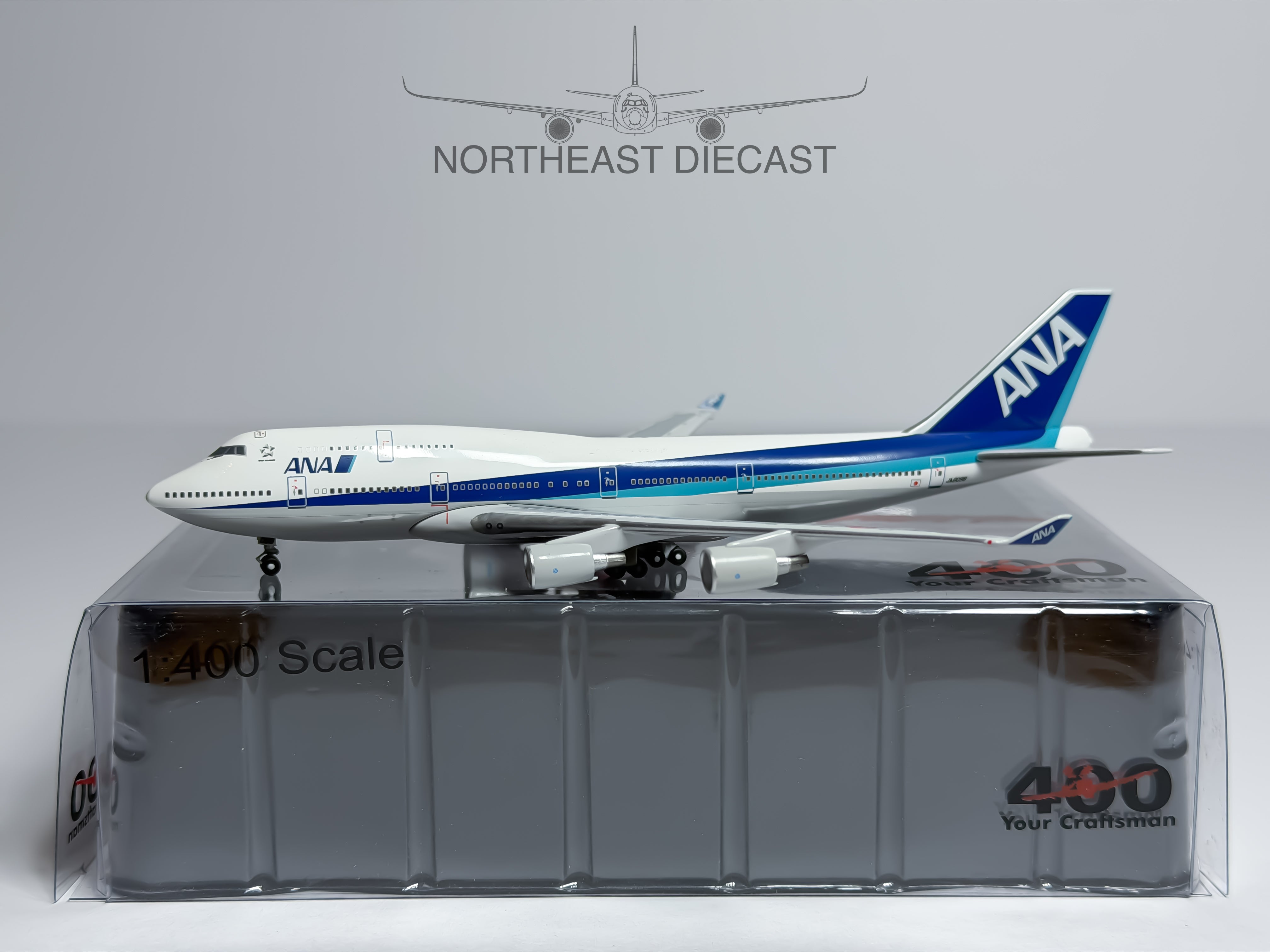 ANA All Nippon Airways Boeing 747-400 1:400 Big Bird JA8098 (BB4-2003-24)