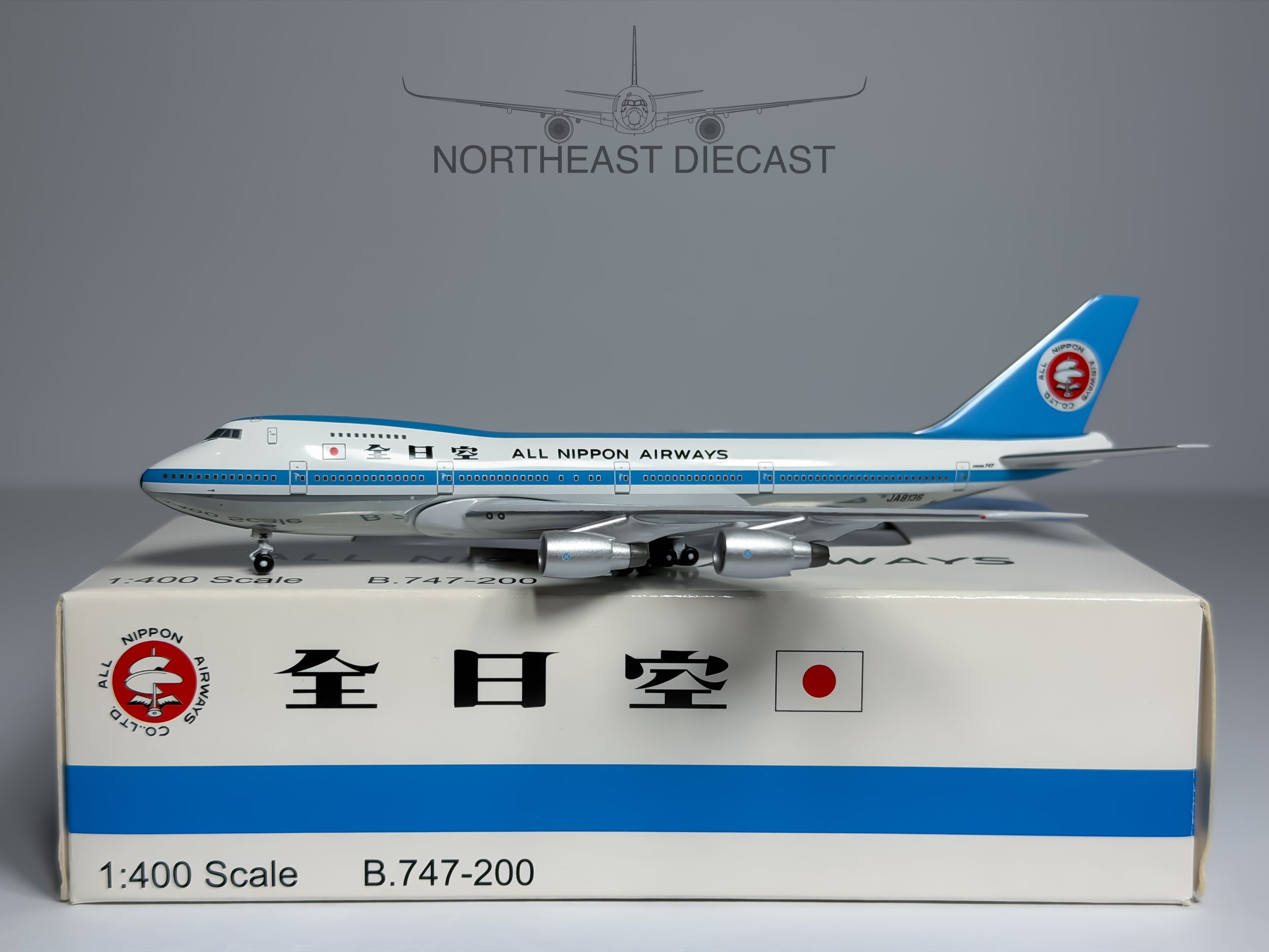 ANA All Nippon Airlines Boeing 747-200SR 1:400 Aeroclassics JA8136 (BB4-2005-031)