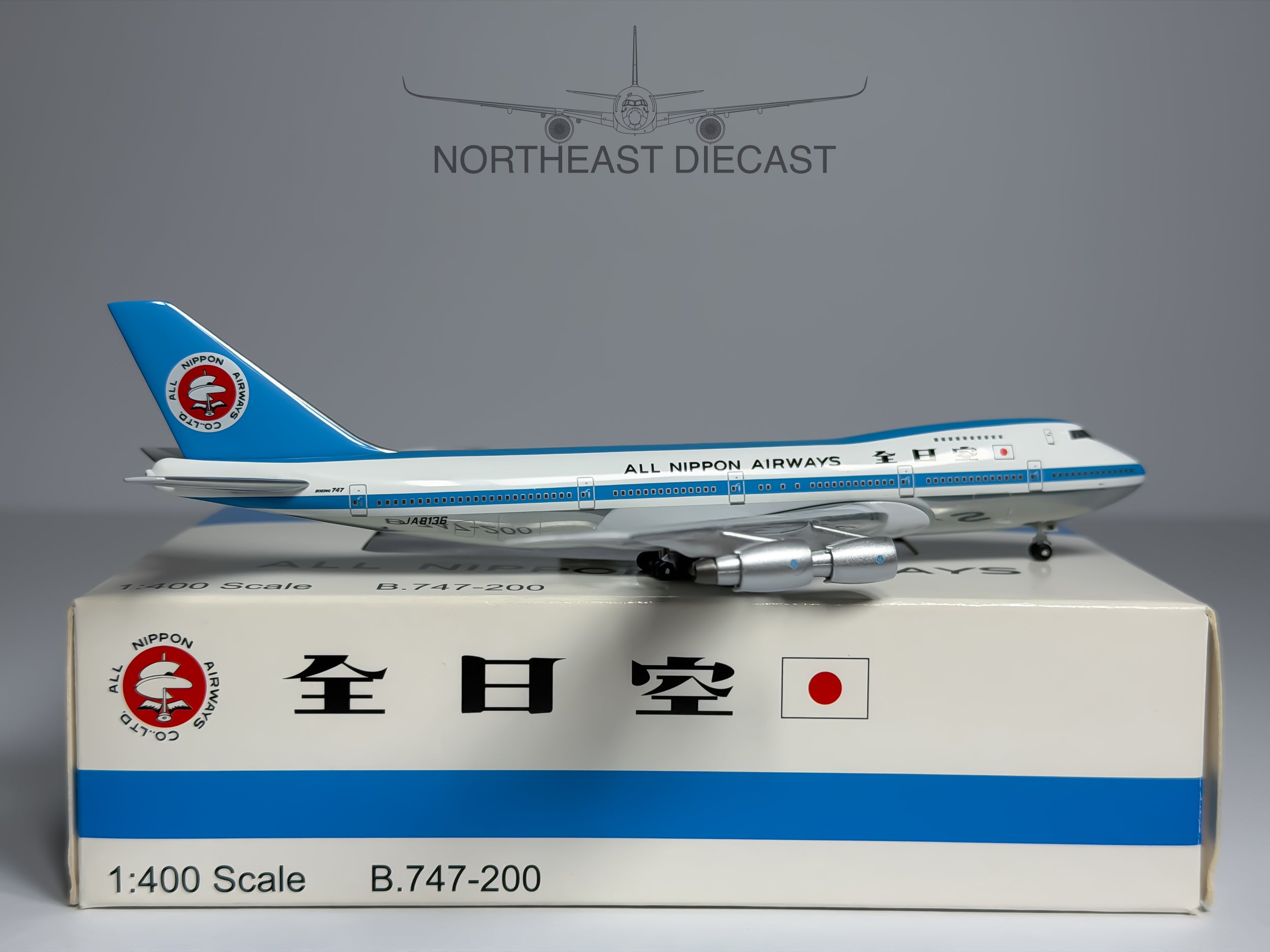 ANA All Nippon Airlines Boeing 747-200SR 1:400 Aeroclassics JA8136 (BB4-2005-031)
