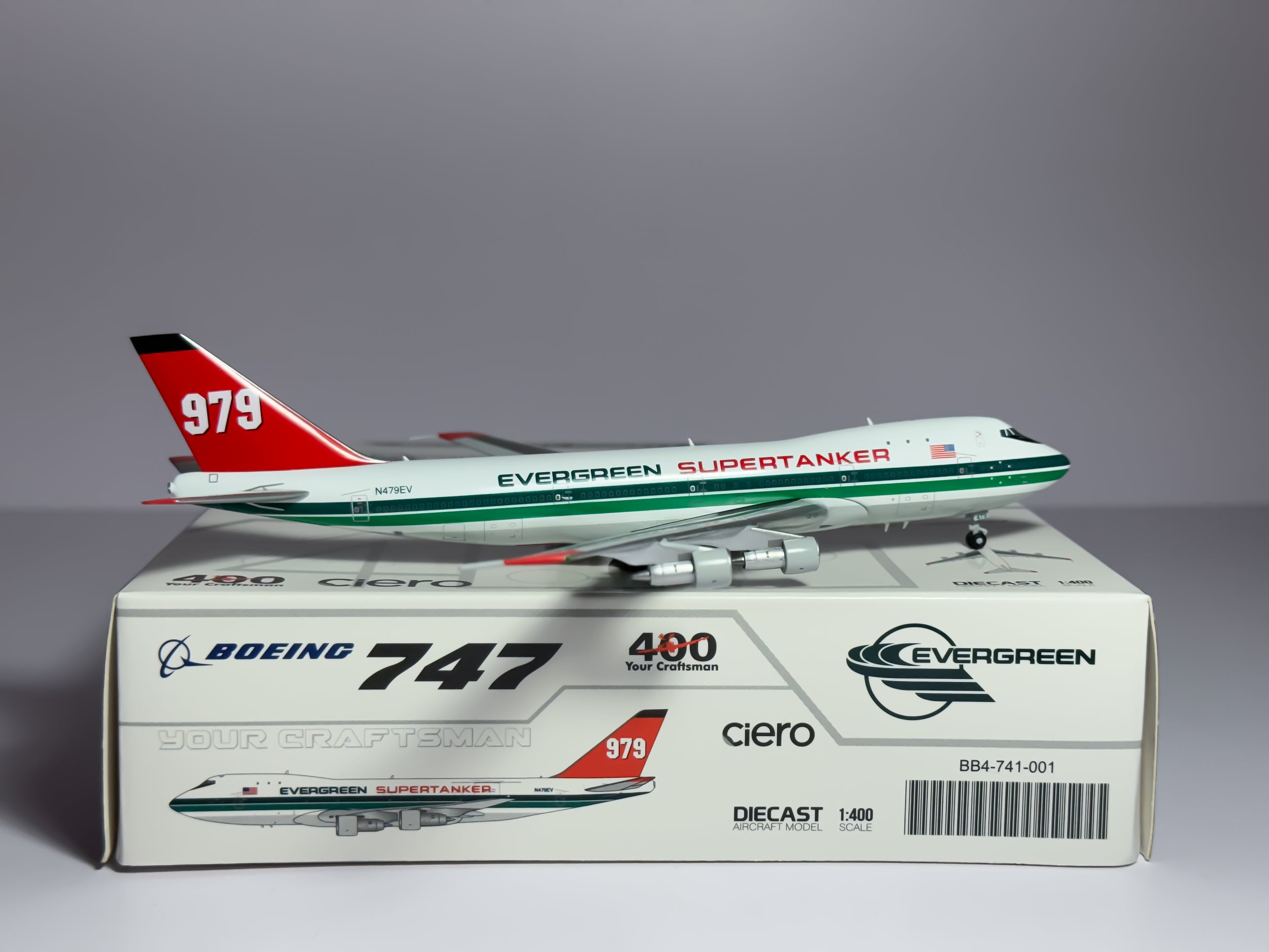 Evergreen International Boeing 747-100F 1:400 BigBird N479EV (BB4-741-001)