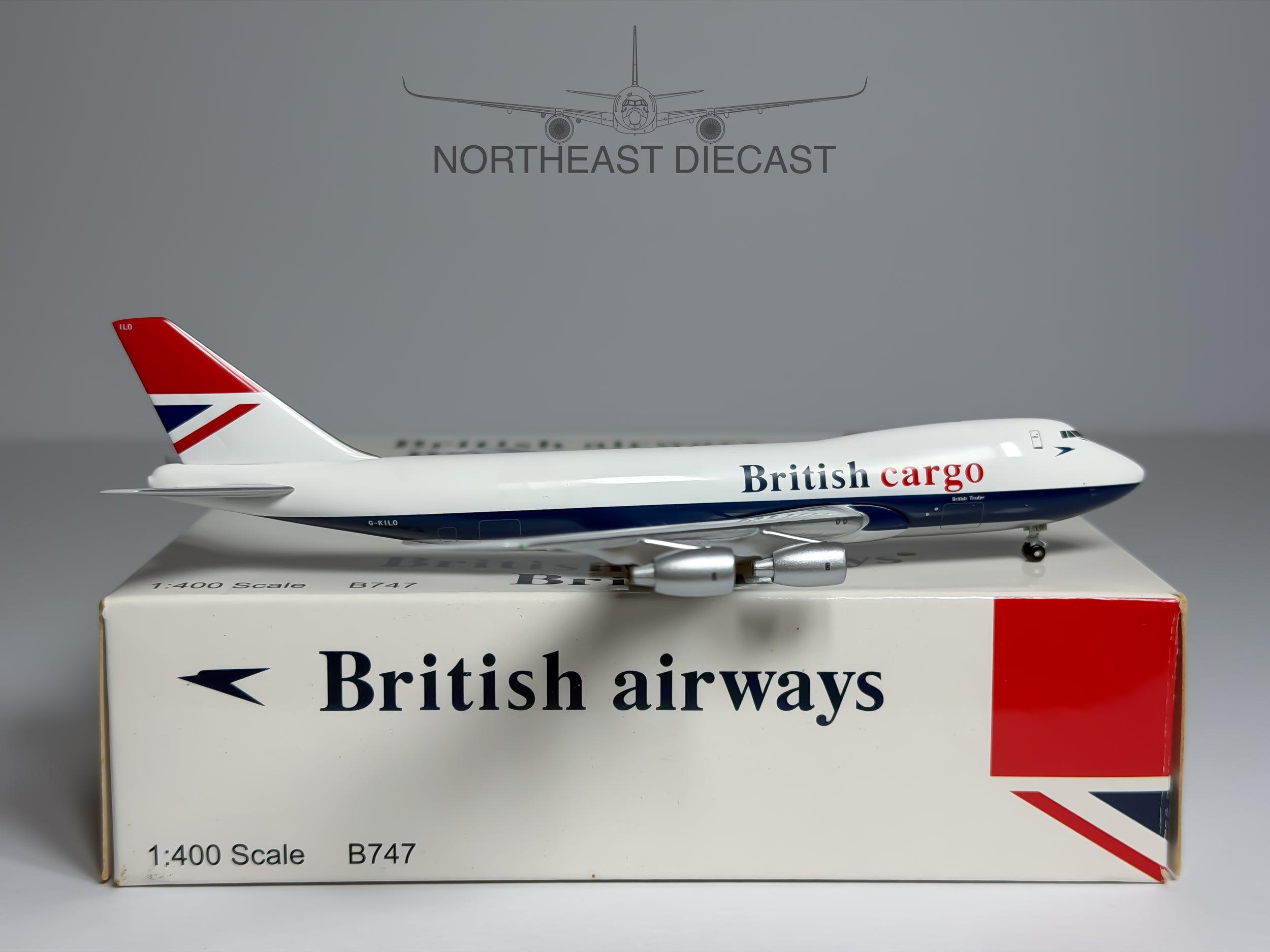 British Airways Cargo Boeing 747-200F 1:400 Aeroclassics G-KILO (BB4GKILO)