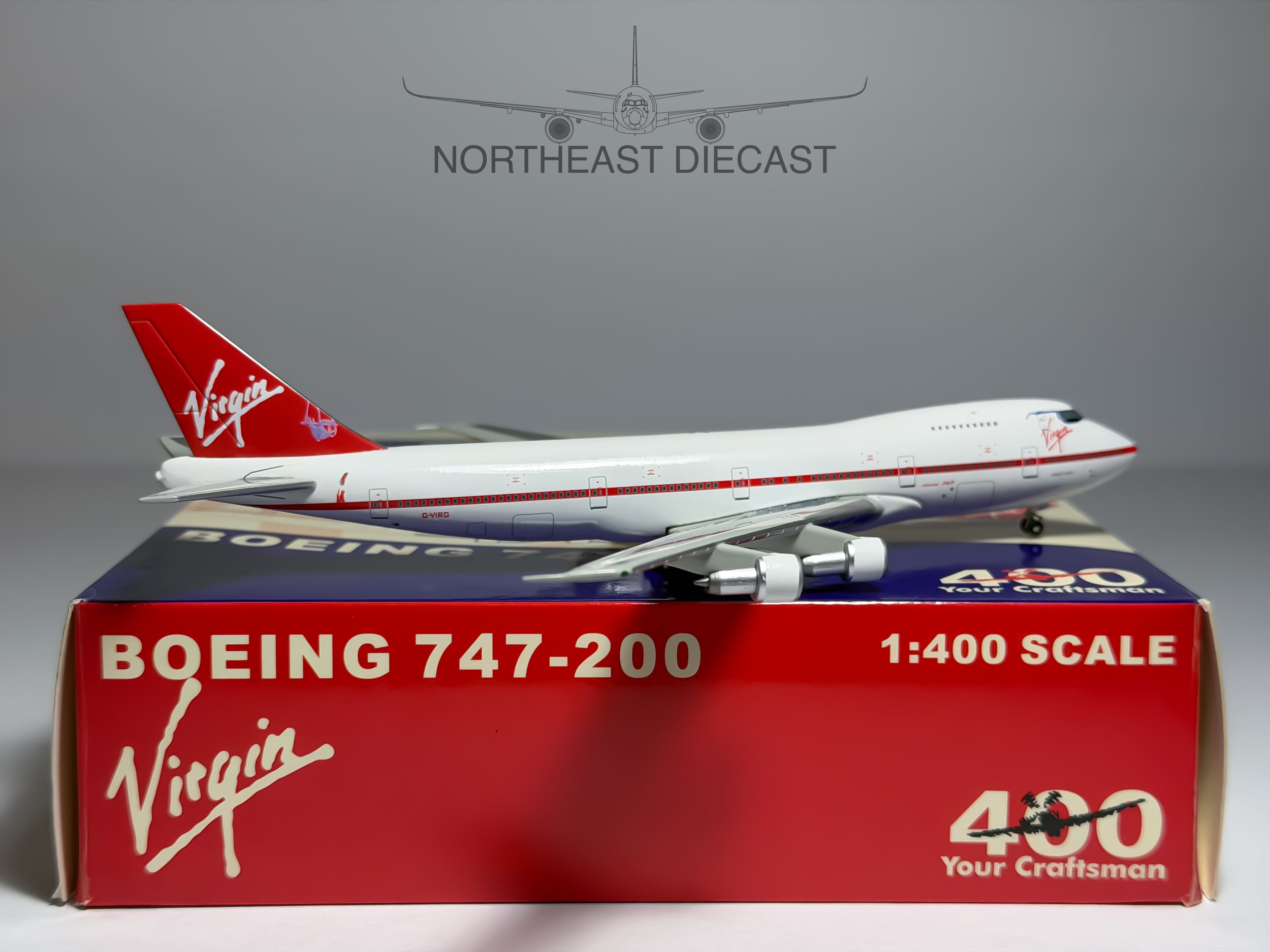 Virgin Atlantic Boeing 747-100 1:400 Big Bird G-VIRG (BB4GVIRG)