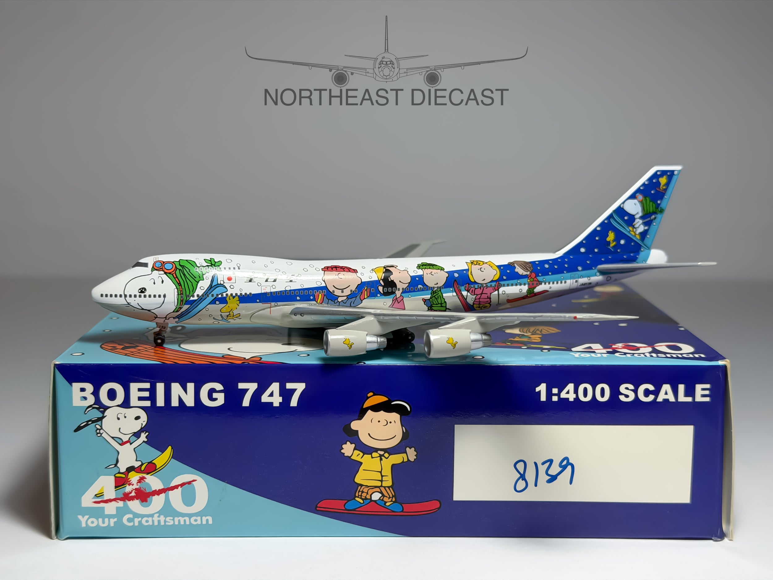 ANA All Nippon Airways Boeing 747-200SR 1:400 Big Bird JA8139 (BB4JA8139)