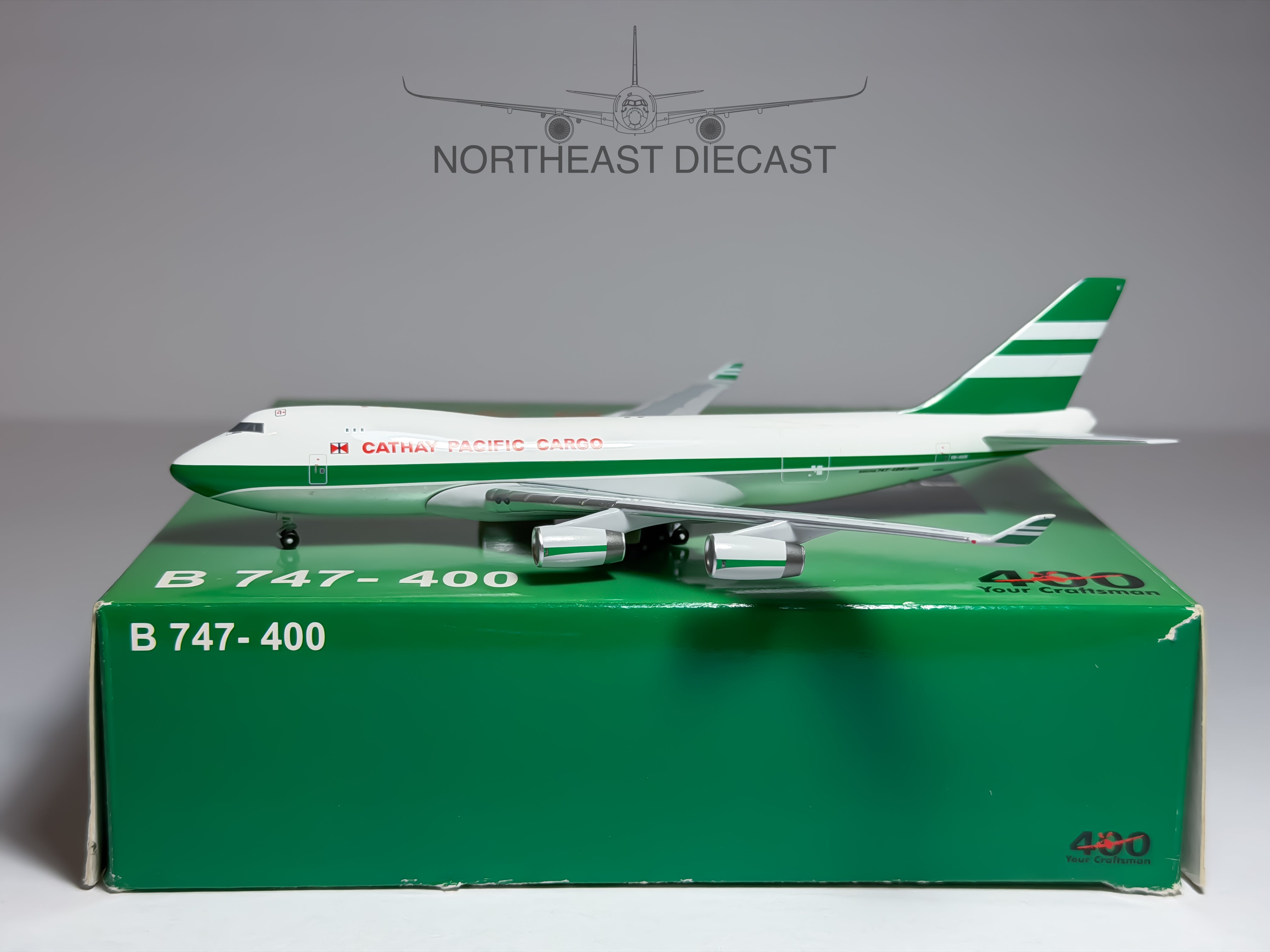 Cathay Pacific Boeing 747-400 1:400 Big Bird VR-HUH (BB4VRHUH)