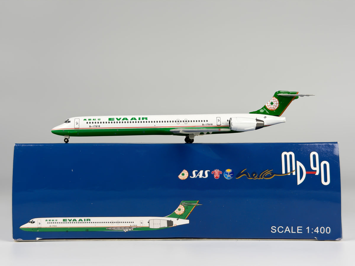Eva Air McDonnell Douglas MD-90 1:400 Blue Box B-17916 (BBEVA013)