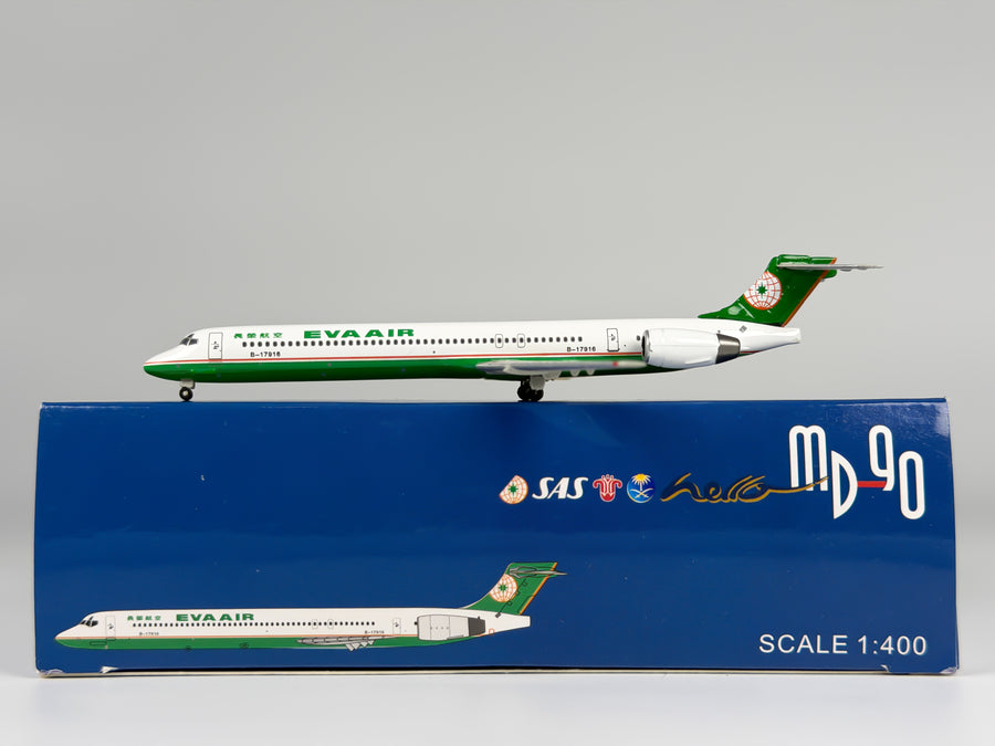 Eva Air McDonnell Douglas MD-90 1:400 Blue Box B-17916 (BBEVA013)
