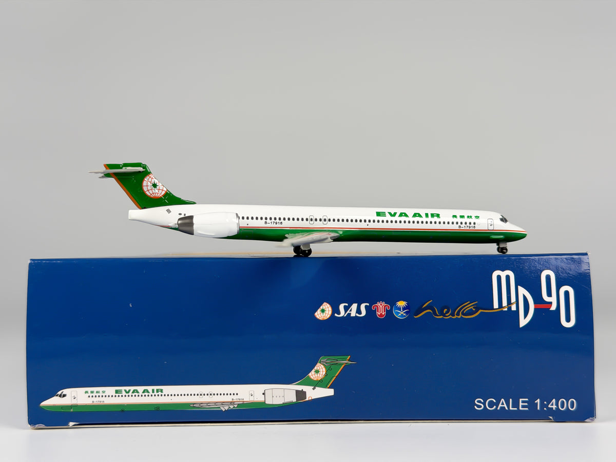 Eva Air McDonnell Douglas MD-90 1:400 Blue Box B-17916 (BBEVA013)