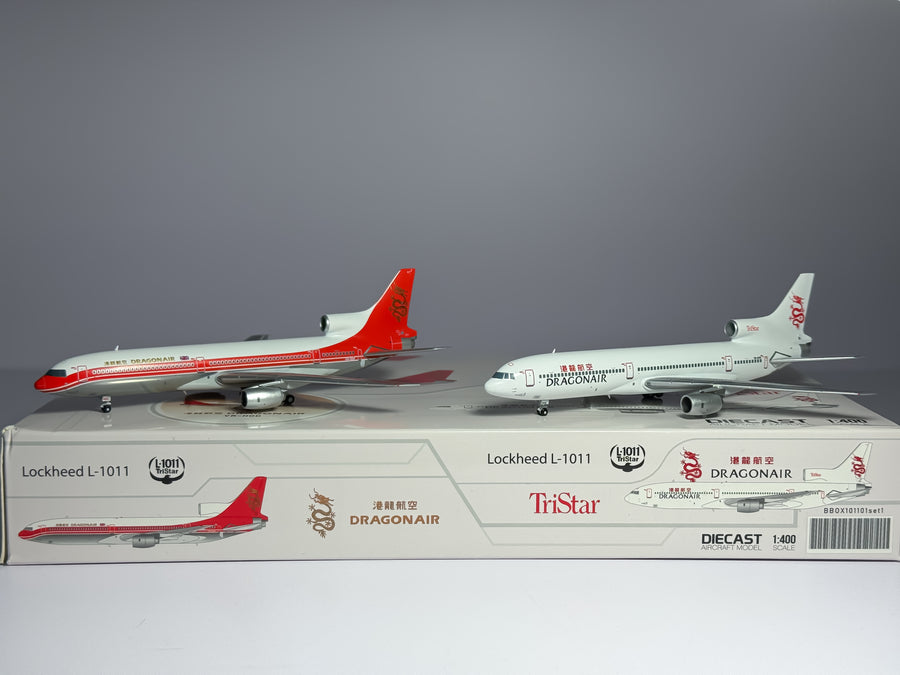 Dragonair Lockheed L-1011 1:400 JC Wings VR-HOK & VR-HOD  (BBOX101101SET1)