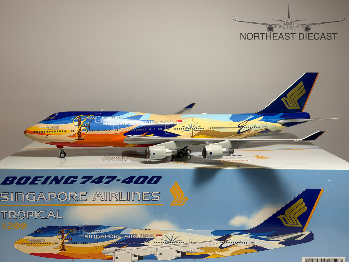 Singapore Airlines Boeing 747-400 1:200 Inflight200 9V-SPK (BBOX2523)