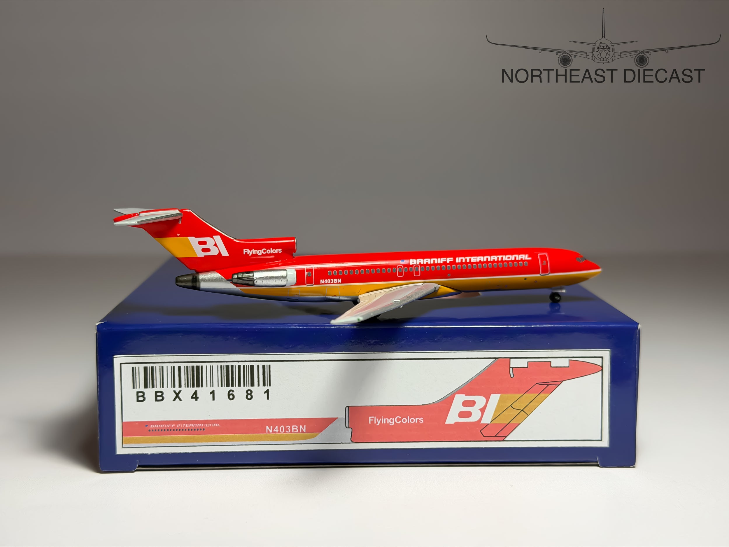 Braniff International Boeing 727-200 1:400 Aeroclassics N403BN (BBX41681)
